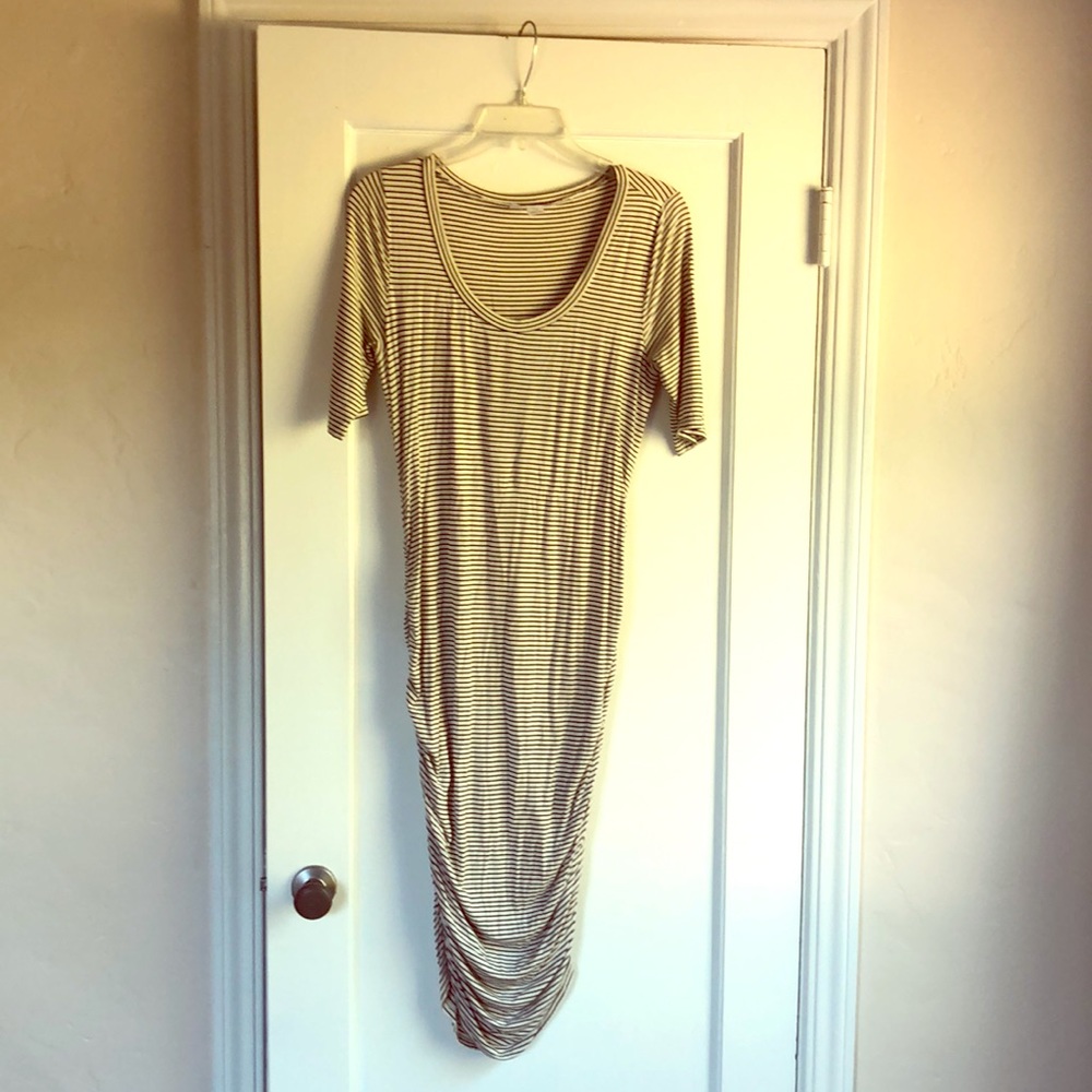 Motherhood maternity striped dress